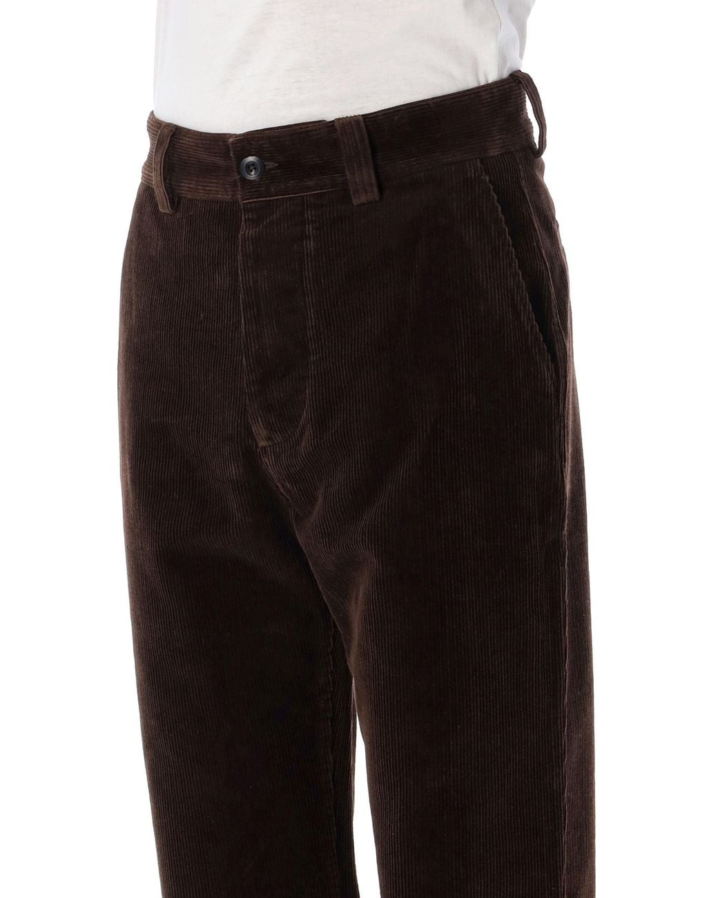 Margaret Howell Black Corduroy Trousers for men