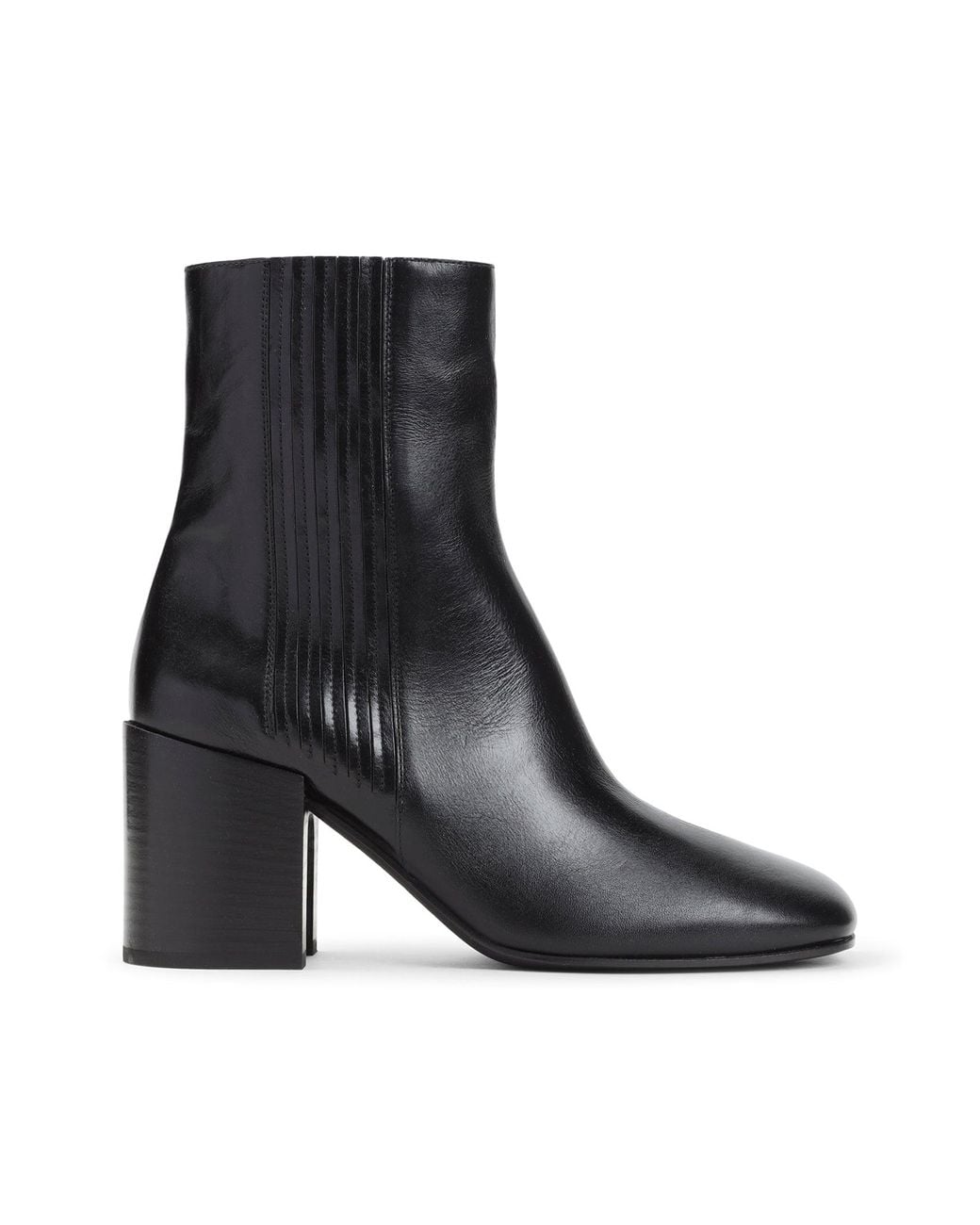 Dries Van Noten Black Calf Leather Bootie