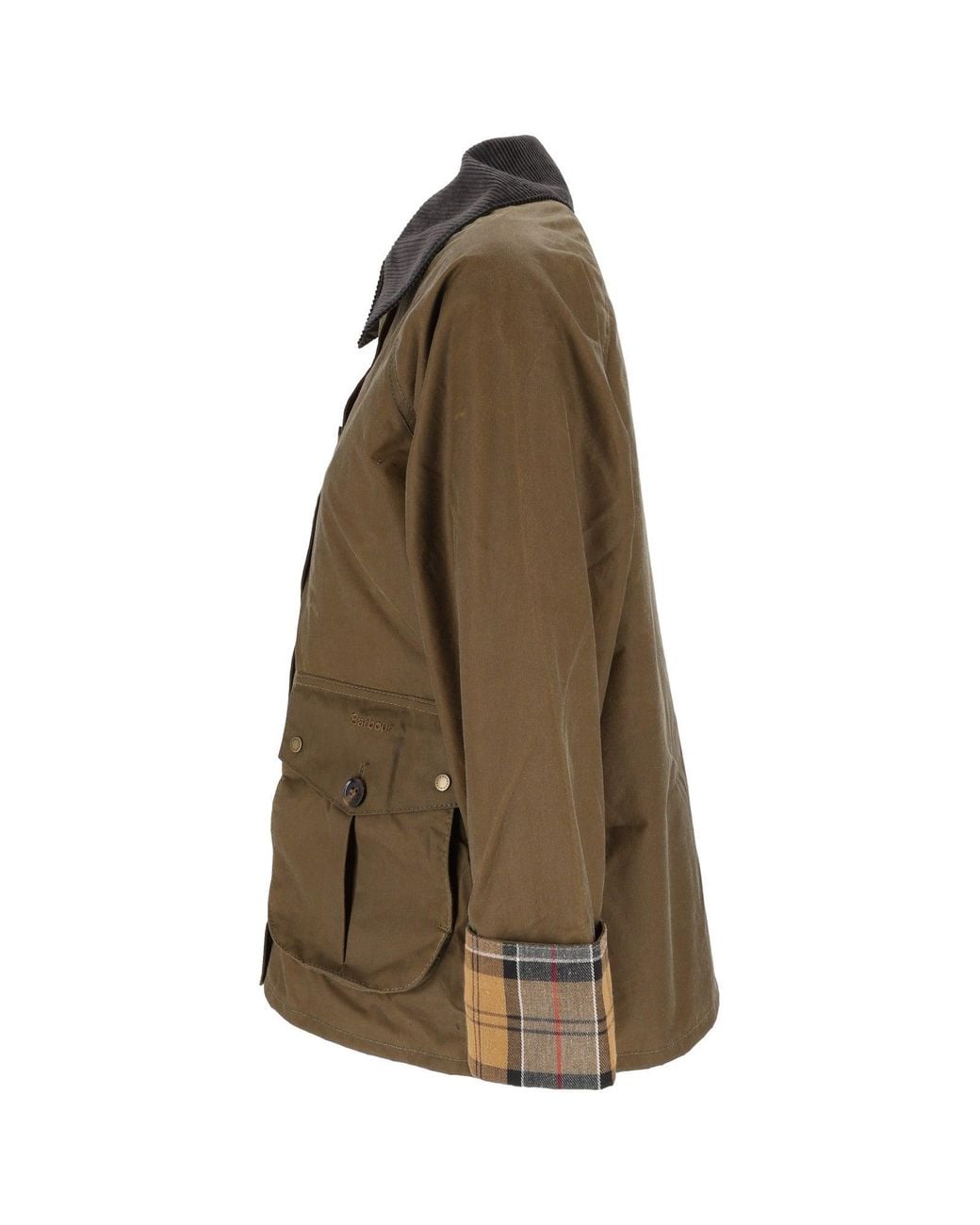 Barbour Brown Veste Marena En Coton Ciré