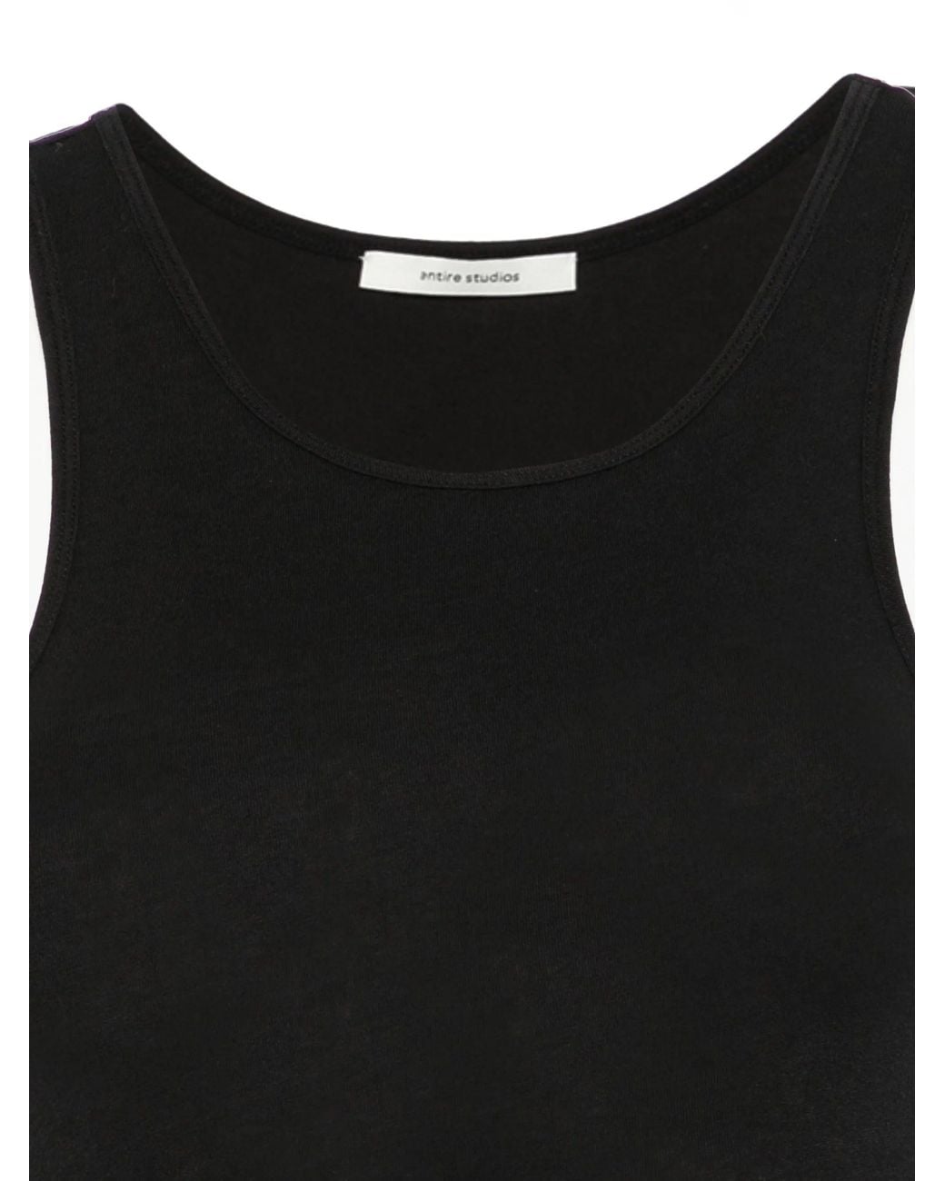 Entire studios Black Midi Muscle Tank Dress