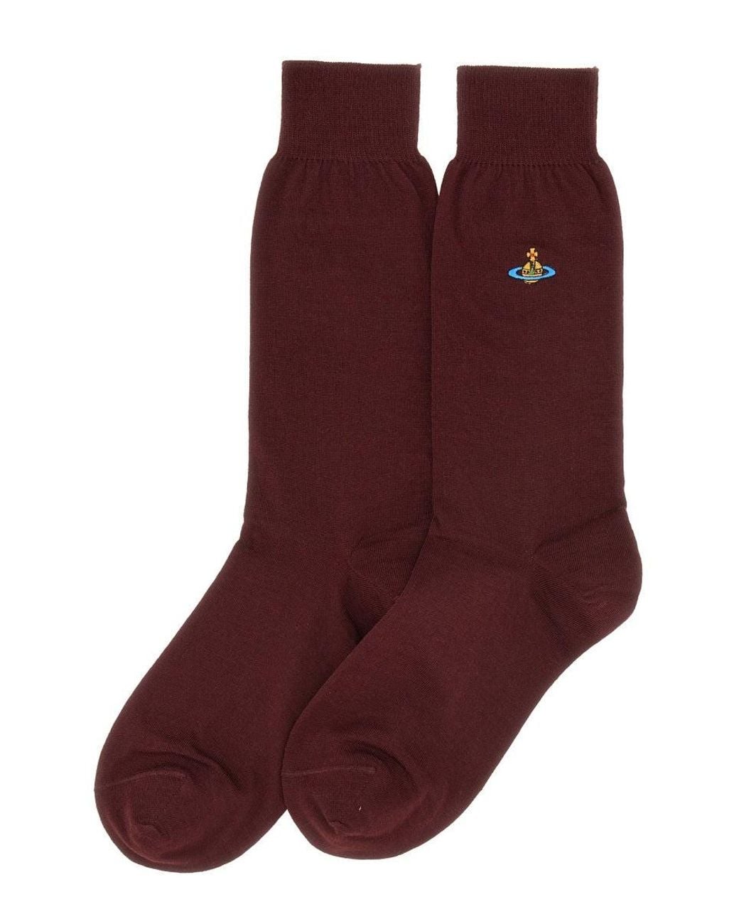 Vivienne Westwood Blue Socks With Logo
