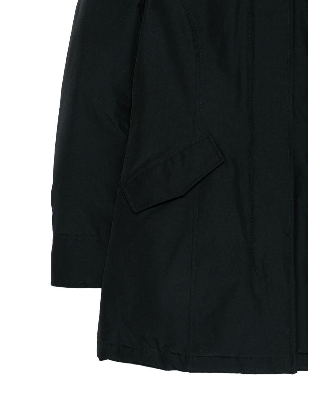 Woolrich Black Arctic Raccoon Parka Coat