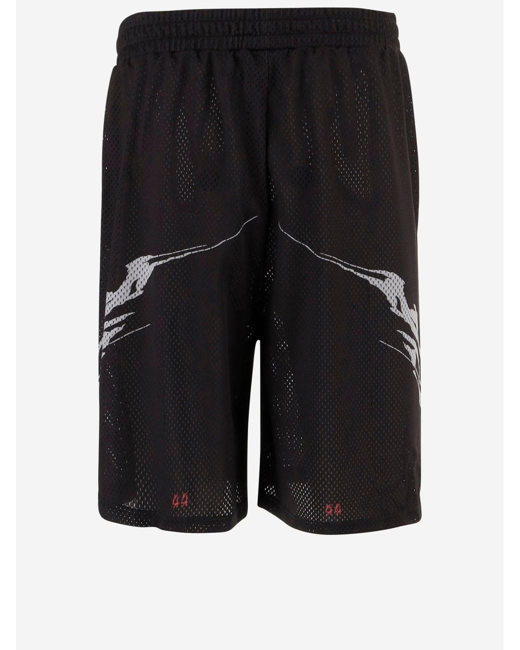 44 Label Group Black Y2 K Cotton Shorts for men