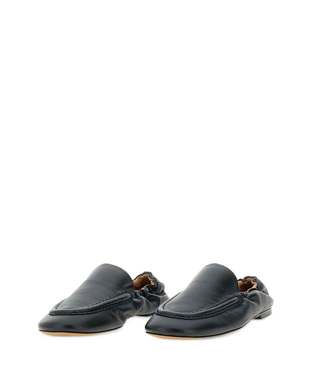 Odissi Black Juno Leather Loafers