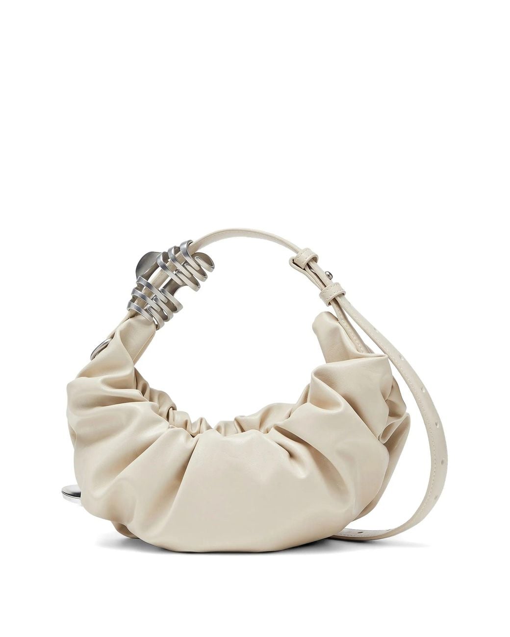 DIESEL White Grab D 2.0 Grab D Hobo S Shoulder Bag