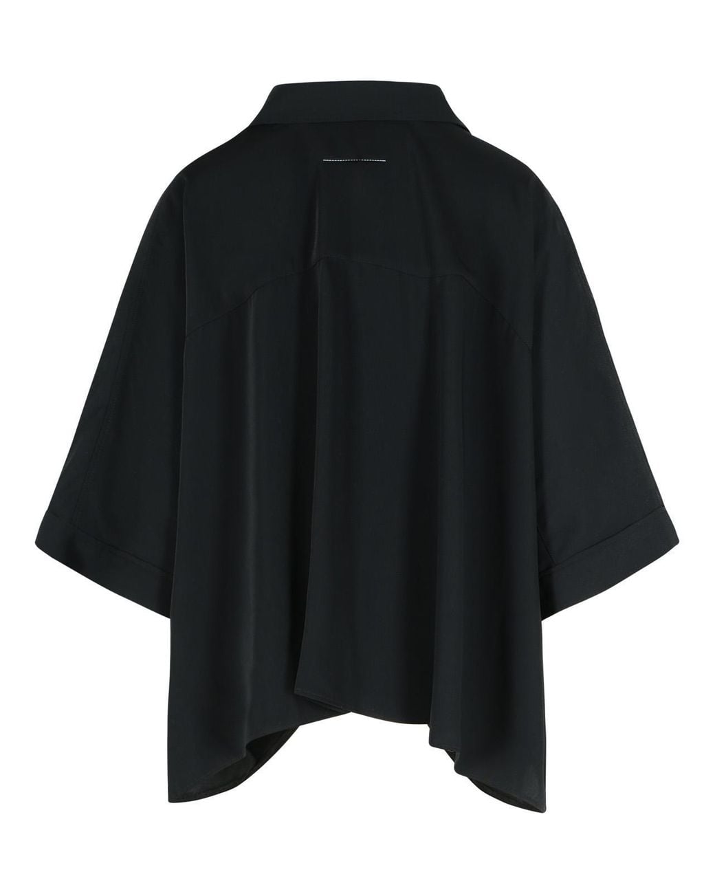 MM6 by Maison Margiela Black Polyester Cape