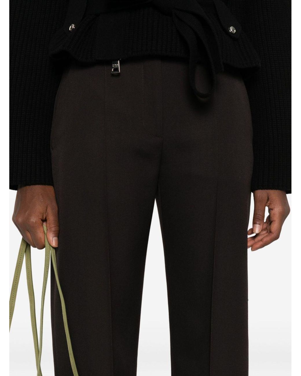 McQueen Geplooide Pantalon in het Black