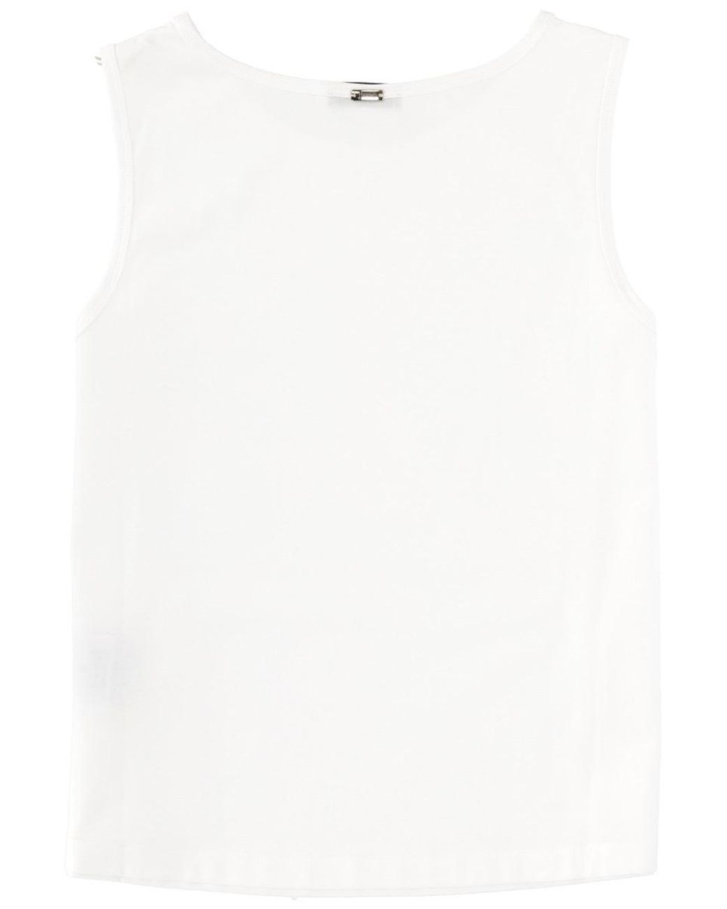 Herno White Cotton Tops