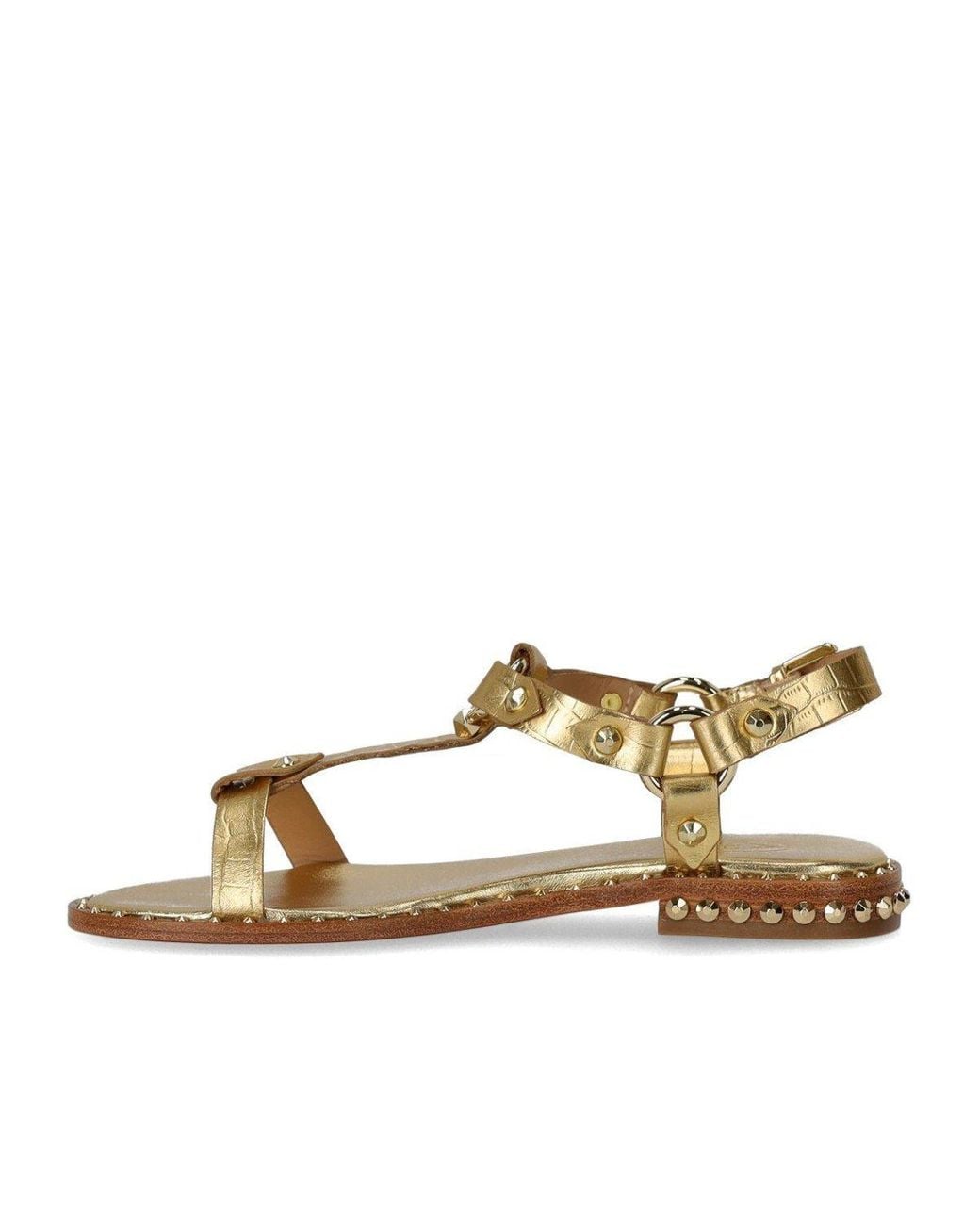 Ash Metallic Patsy Flat Sandal