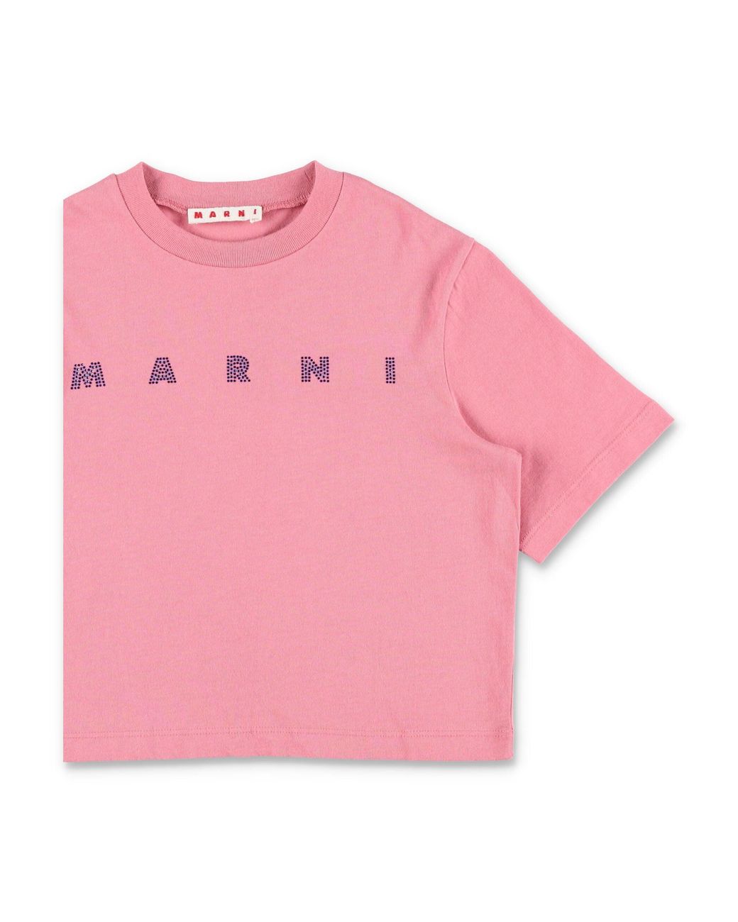Marni Pink Girls' 100% Cotton T-Shirt