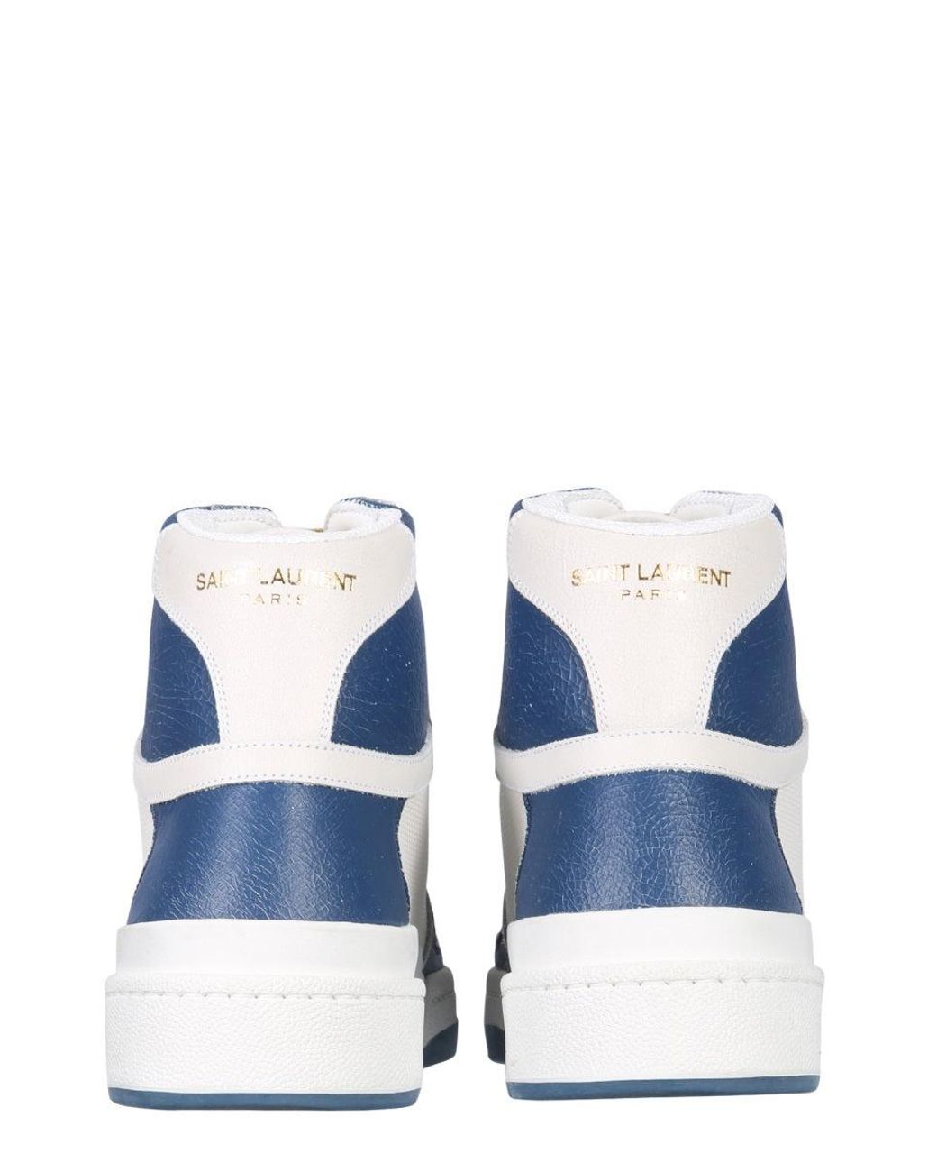 Saint Laurent Blue Baskets Montantes Colour Block for men