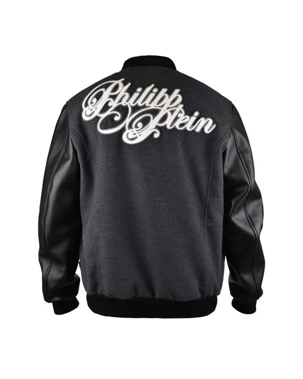 Philipp Plein Gray Bomber Jacket