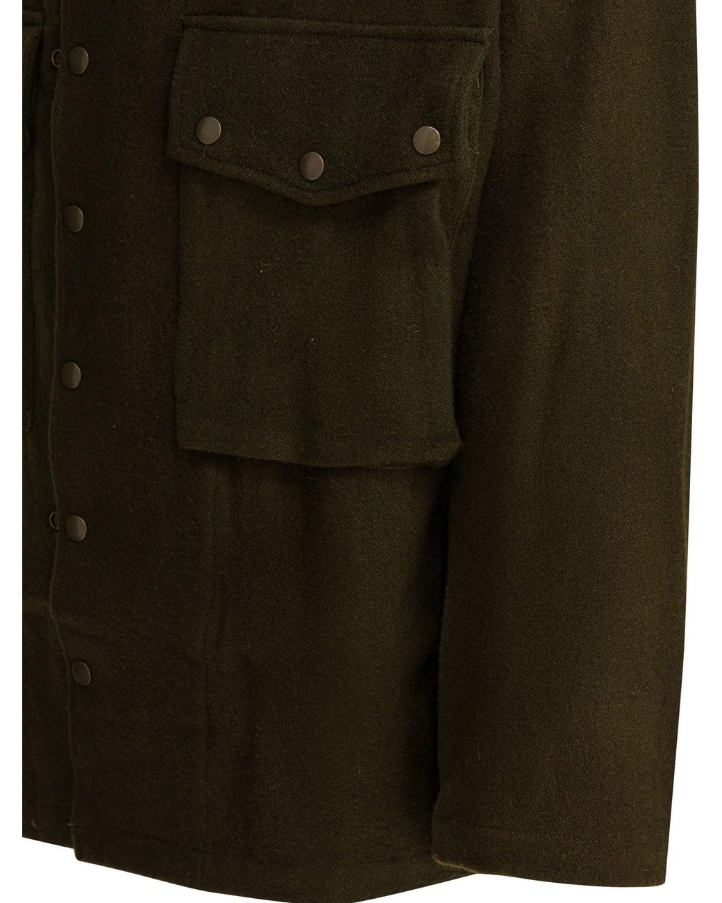 Needles Green Wool Overshirt Jacket
