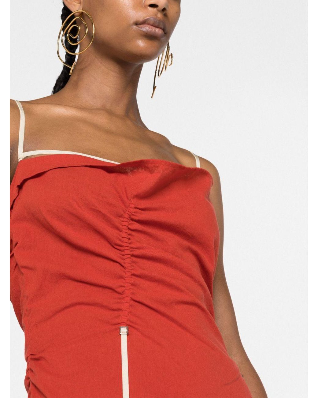Jacquemus Red La Robe Gaua Long Dress