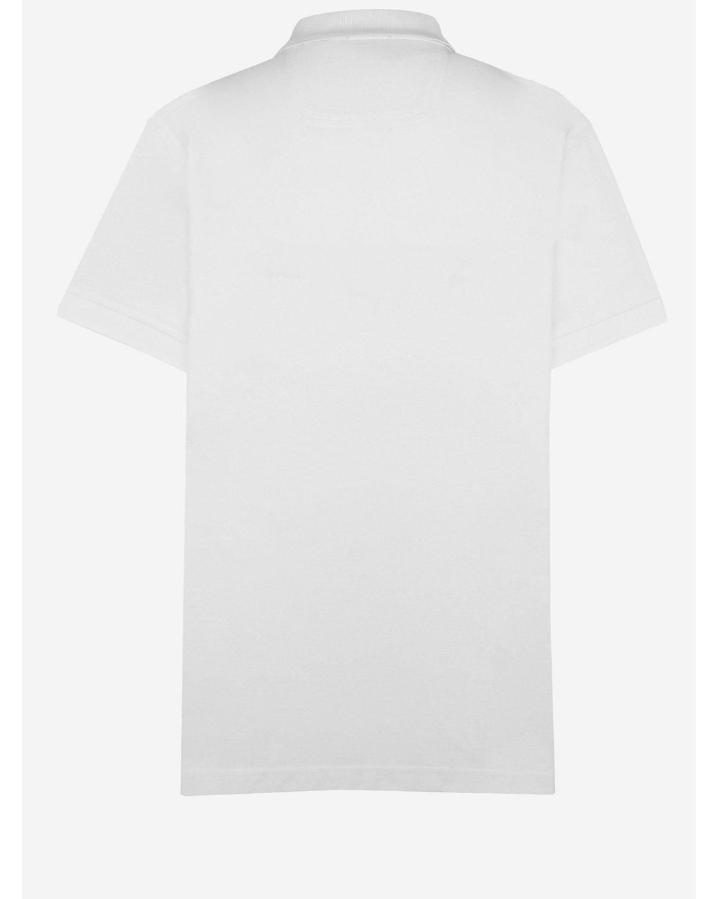 Boss White Cotton Polo Shirt With Logo for men