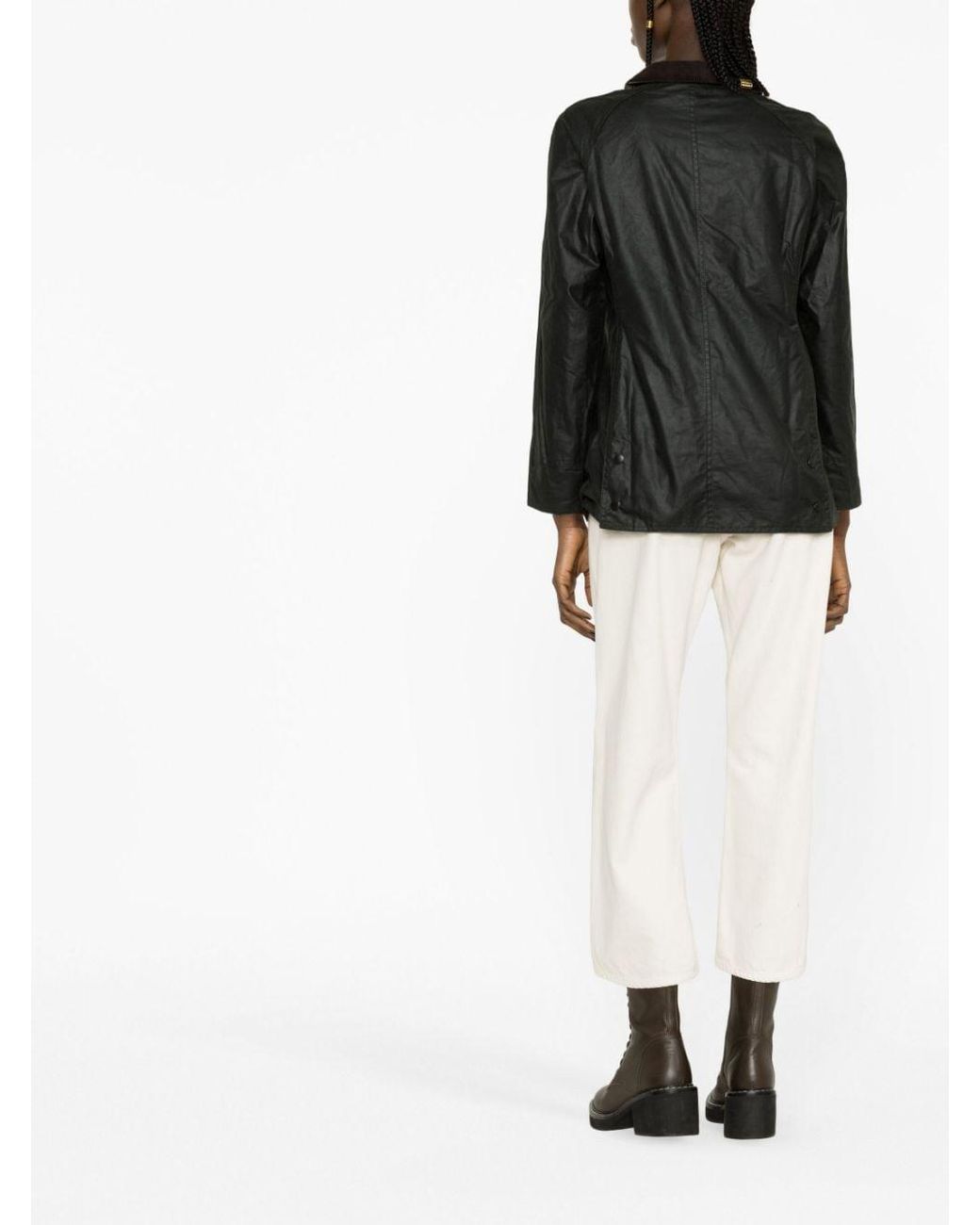 Barbour Beadnell Wax Jas in het Black