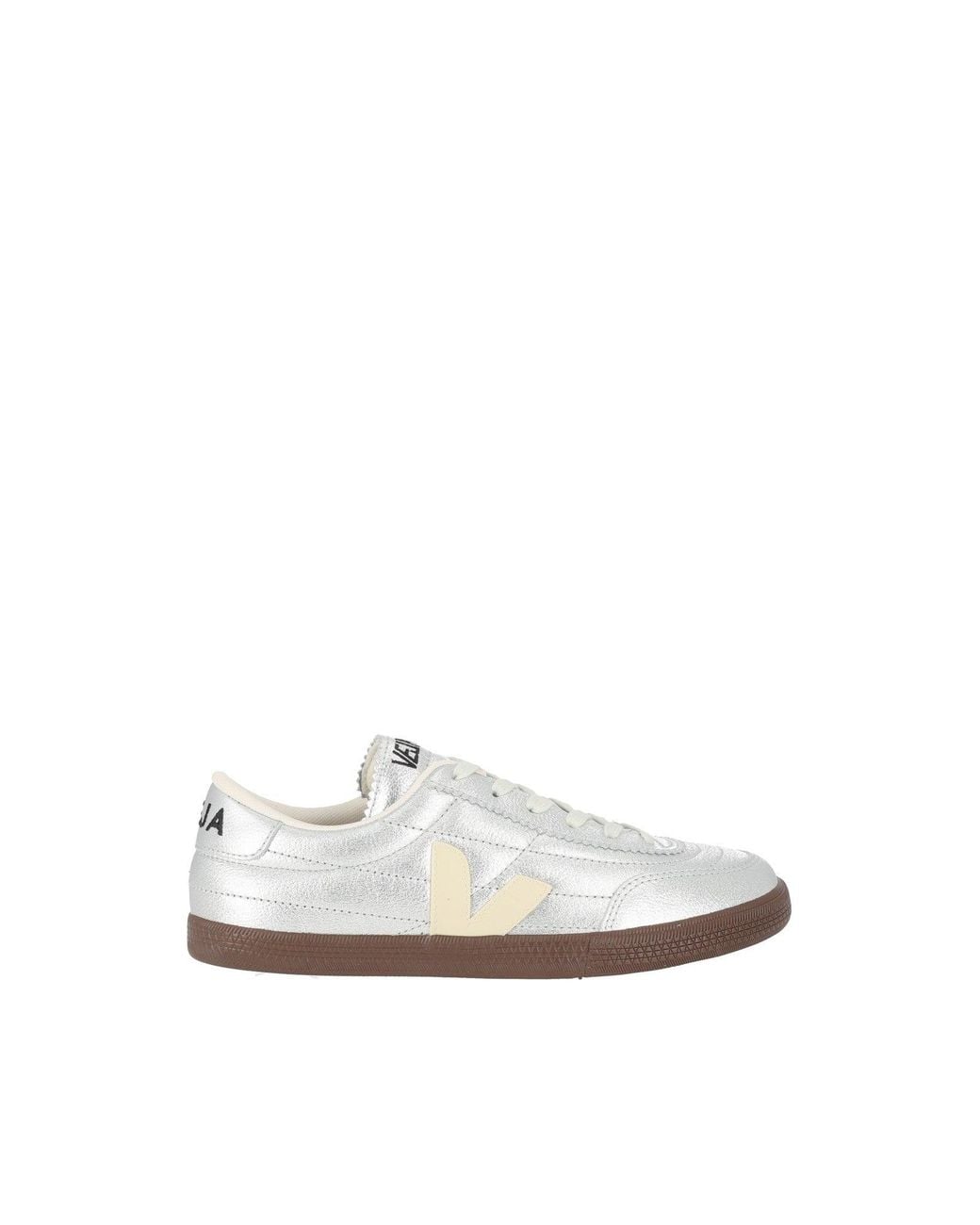 Veja White Panenka Metallic Low-Top Sneakers