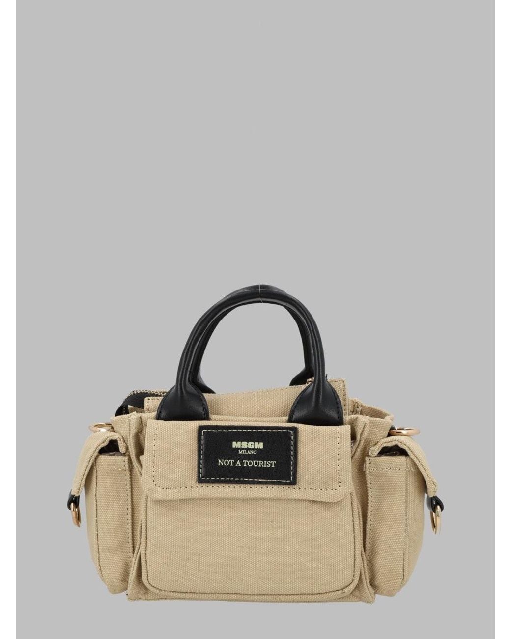 MSGM Natural Mini Eco-Friendly Handbag For Girls