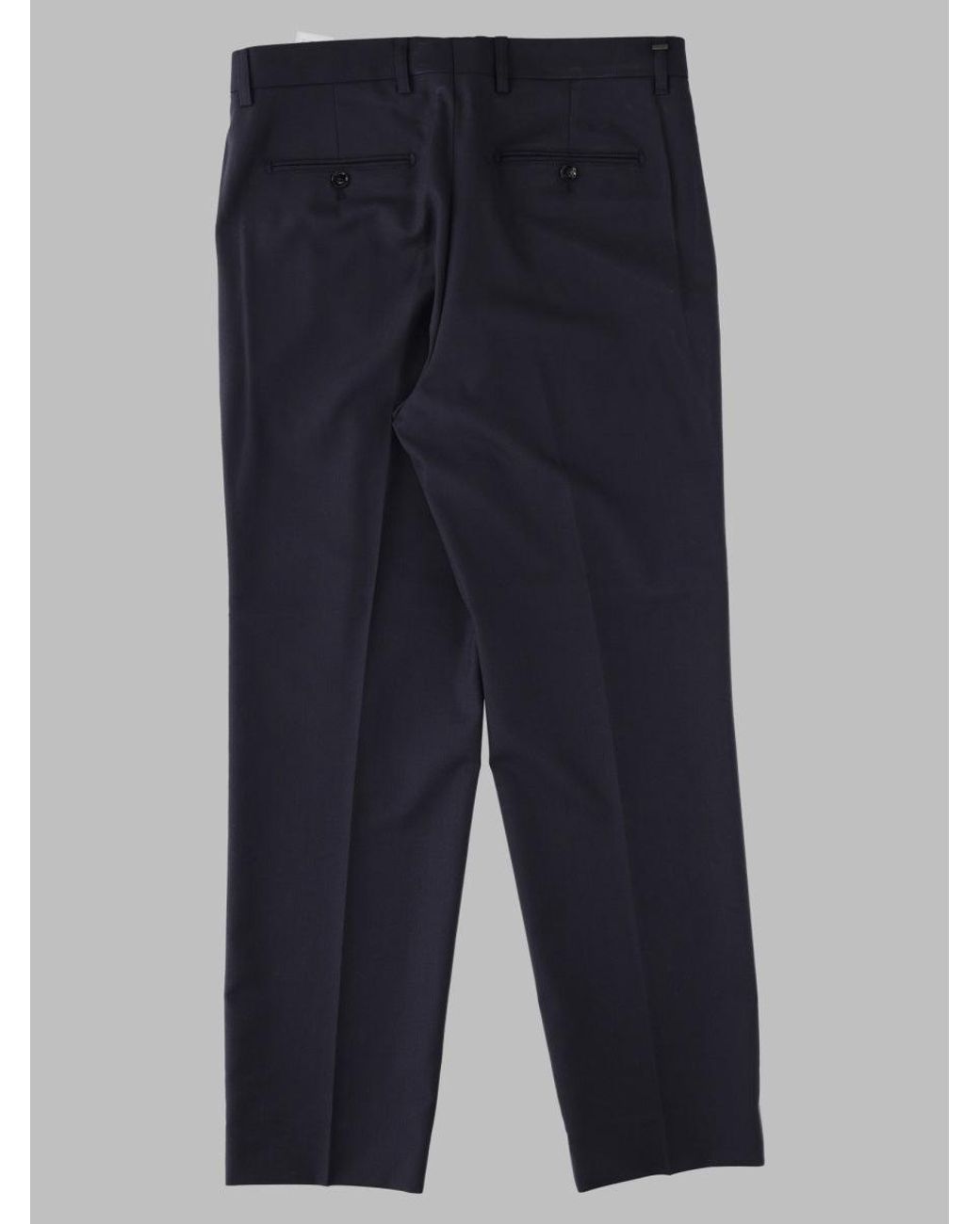 BE ABLE Blue Tailored Wool-Blend Trousers for men