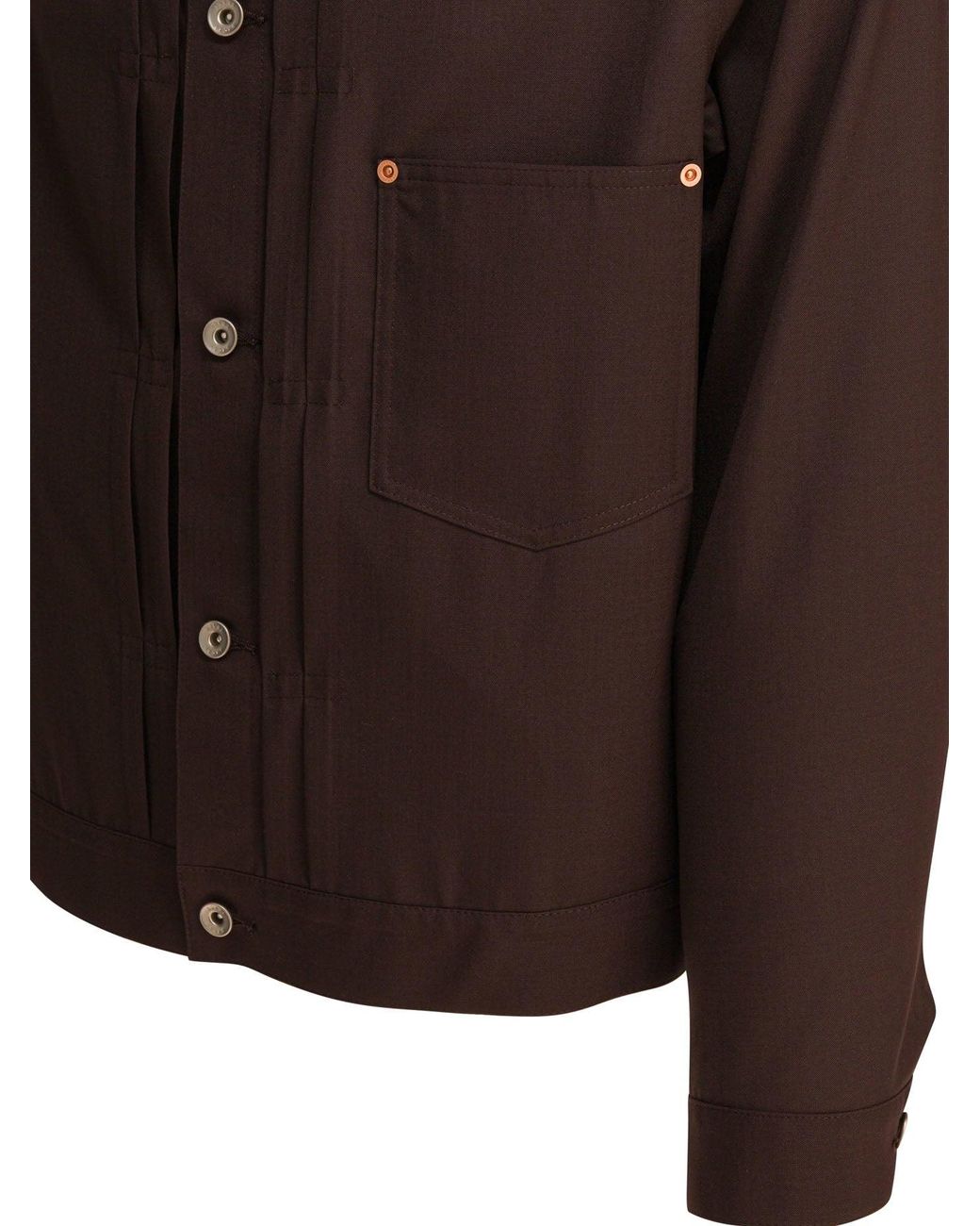 Veste "Convient" Sacai en coloris Brown