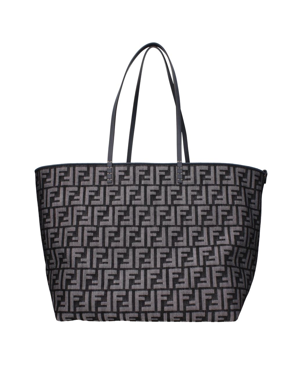 Fendi Black Dark Fabric Shoulder Bag