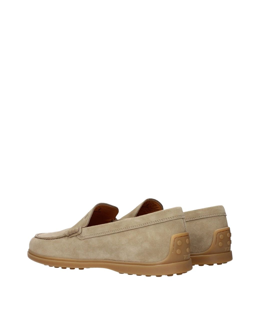 Tod's Natural Mocassini Camoscio/Clear Tobacco (Also Known As Camoscio)