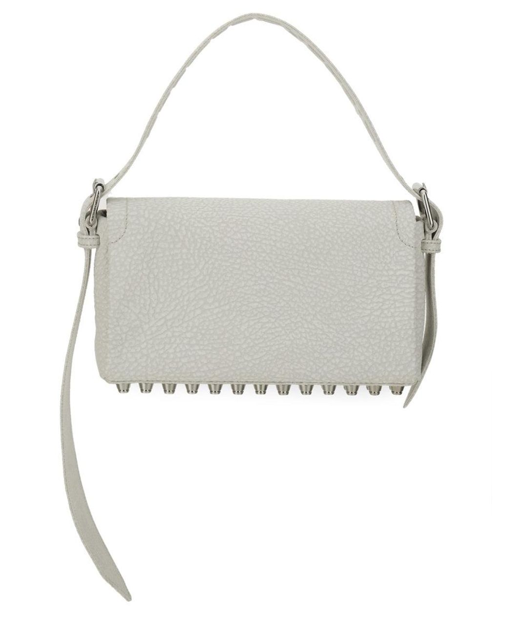 Alexander Wang White Ricco Medium Flap Bag