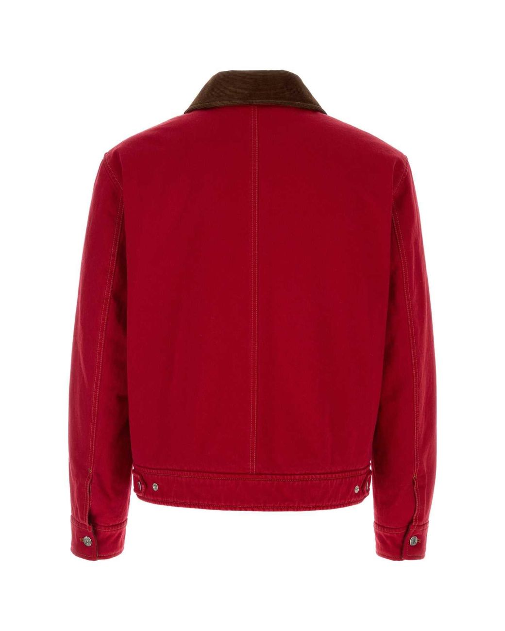 AMI Red Denim Jacket for men