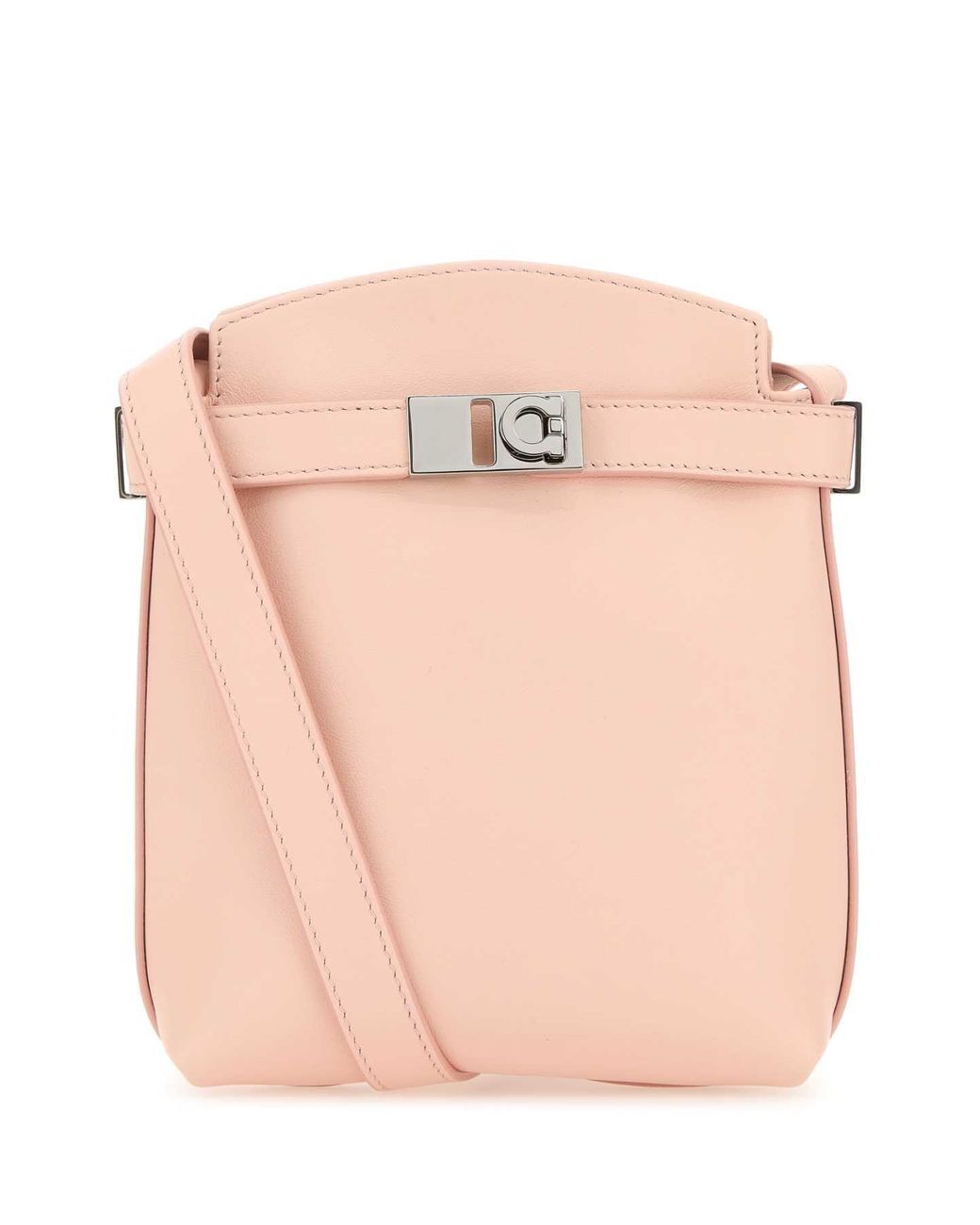 Ferragamo Pink Salvatore Pastel Leather Gancini Phone Case