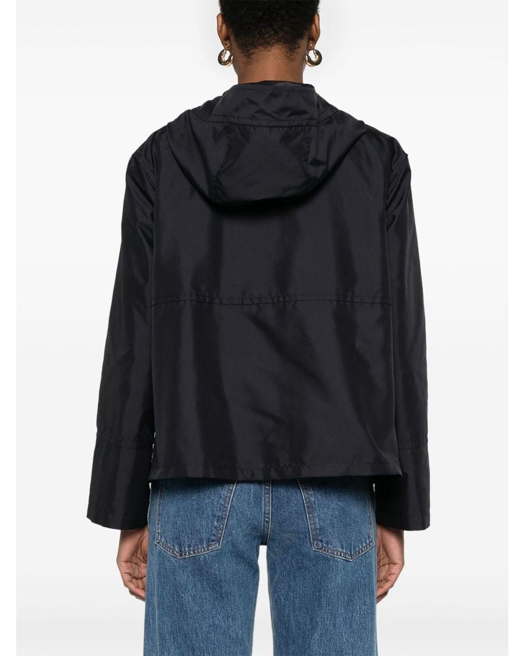 Fay Short Parka Coat in het Black