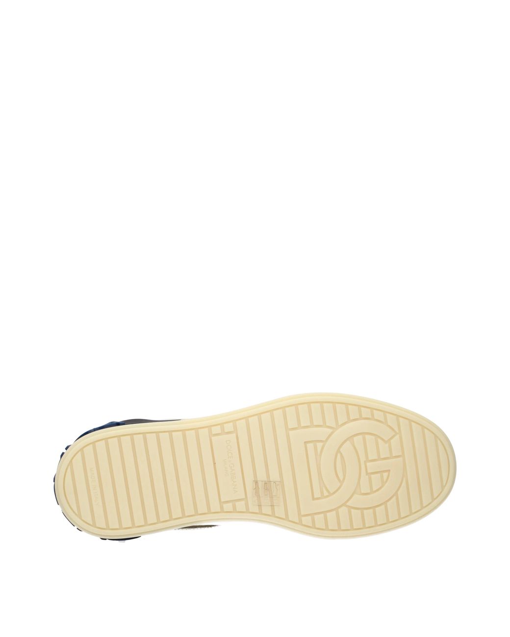 Dolce & Gabbana Blue Portofino Sneakers Leather/Denim