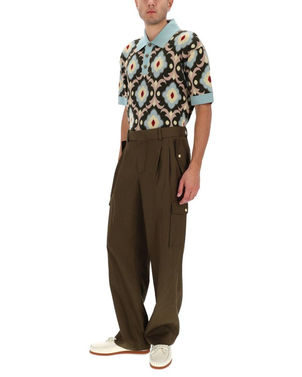 Drole de Monsieur Brown Cargo Pants for men