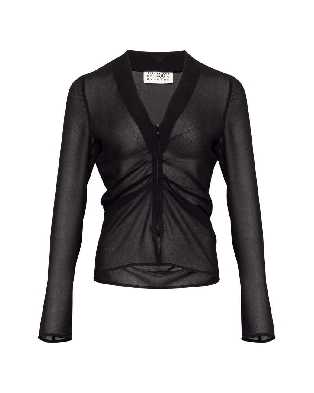 MM6 by Maison Margiela Black Long Sleeved Top