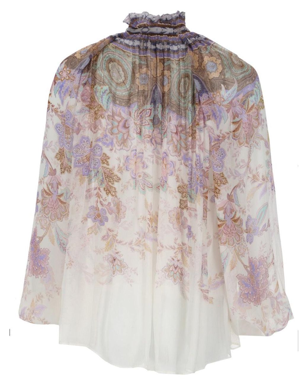 Zimmermann Multicolor Luna Billow Blouse