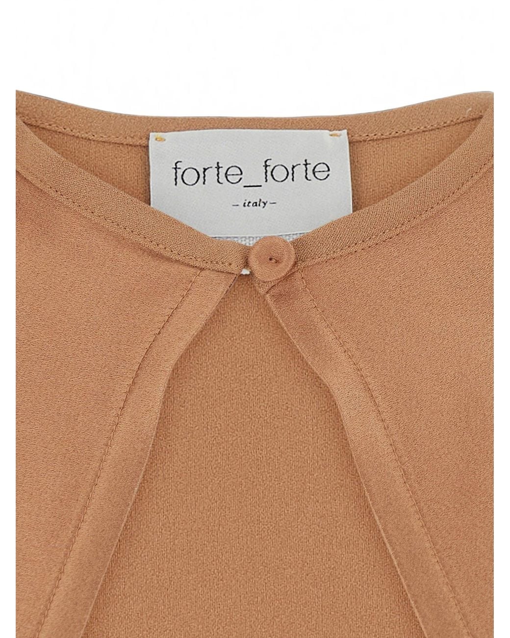 Forte_forte Brown Mantellina Evers Satin