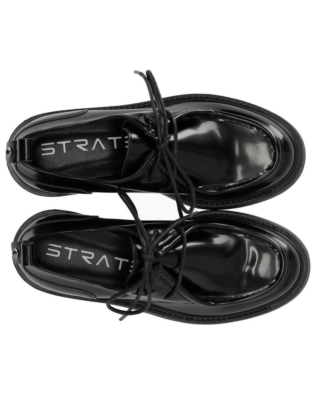 Strategia Black Lace Up Shoe for men