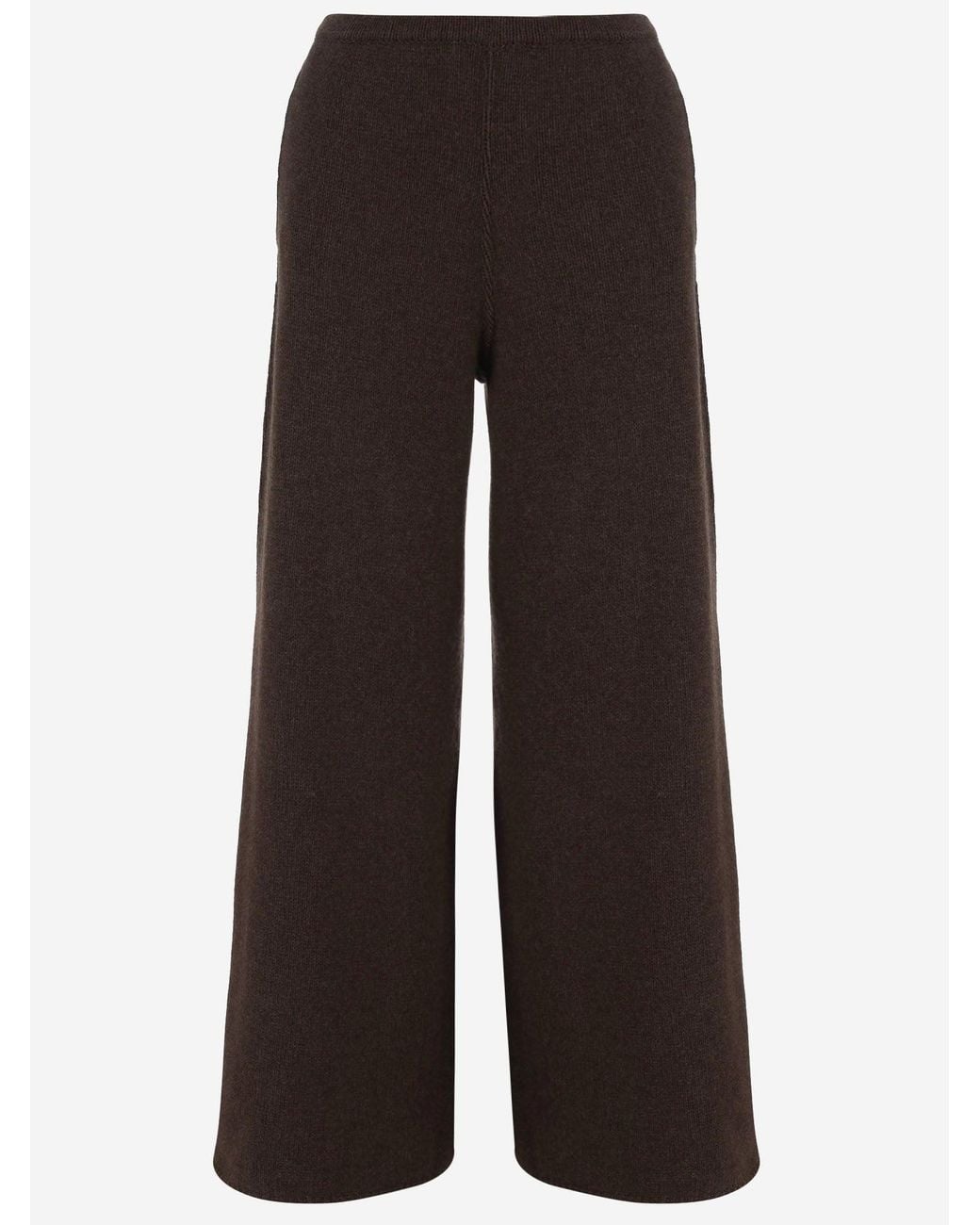 Bruno Manetti Black Wool And Cashmere Pants