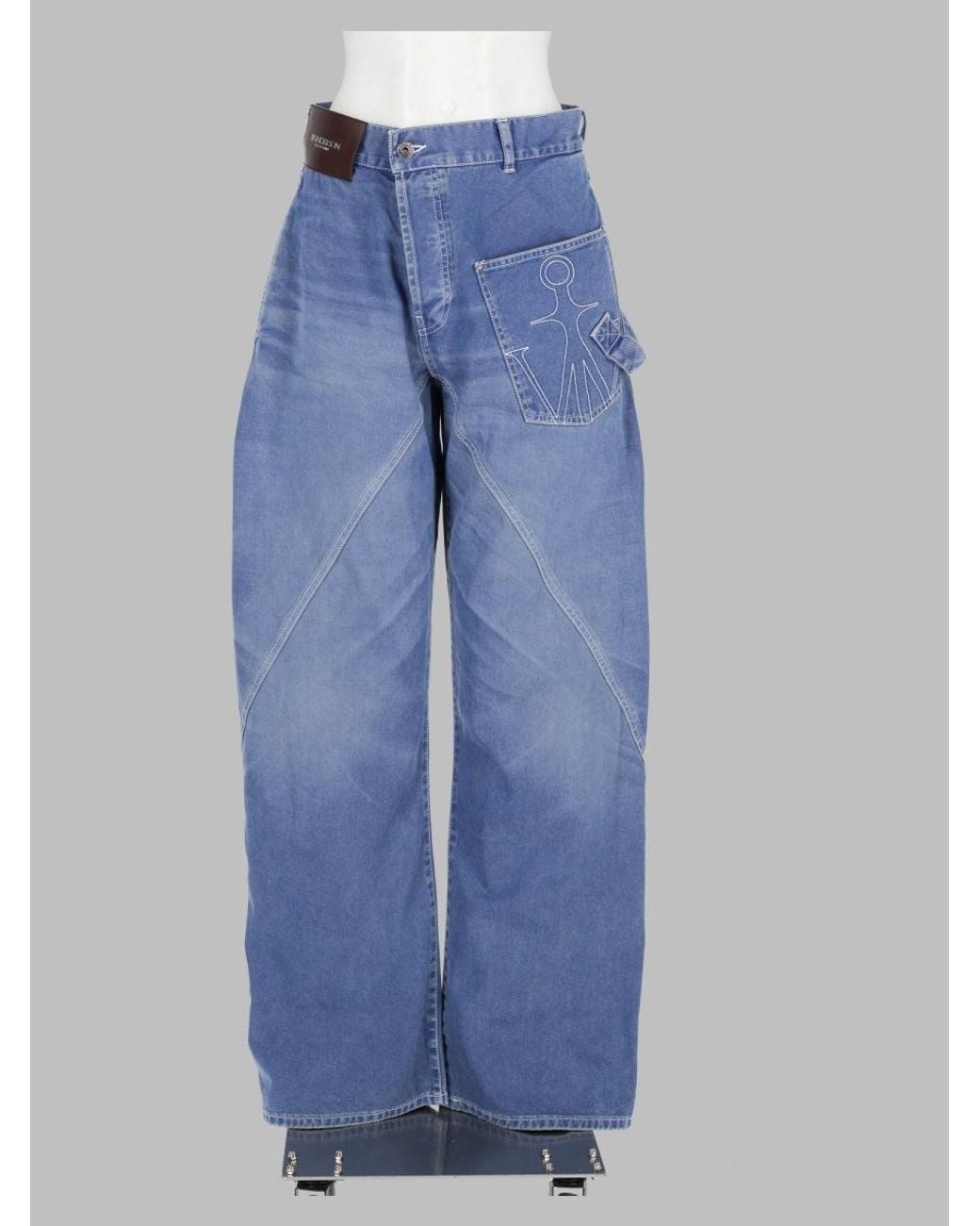 J.W. Anderson Blue 100% Cotton Jeans Made