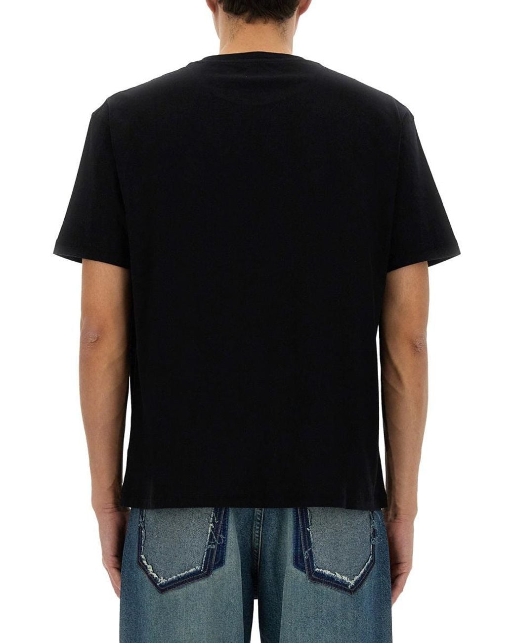 3.PARADIS Black Crystal Logo T Shirt