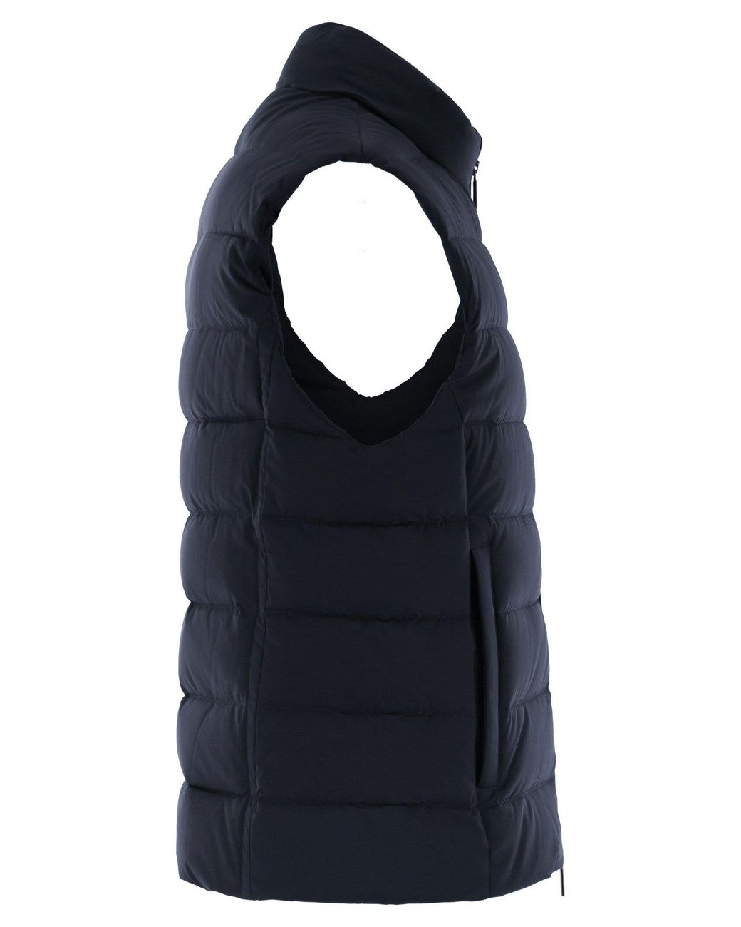Moorer Blue Oliver Kn Padded Waistcoat for men