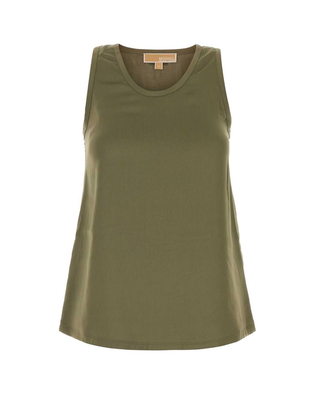 MICHAEL Michael Kors Green Satin Tank Top