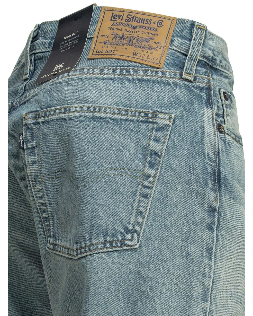 Levi's Blue "501 80S" Straight-Leg Jeans