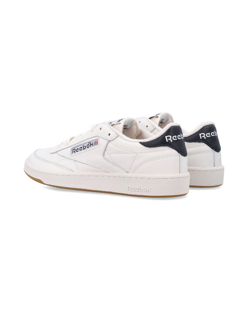 Reebok White Club C 85 Vintage Leather Sneakers