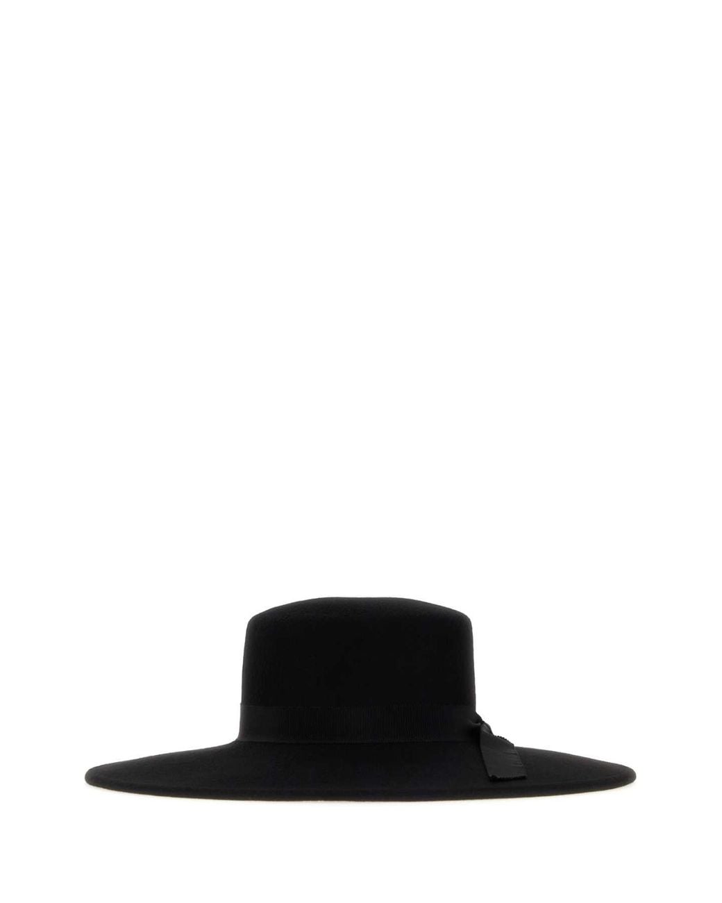 Alanui Black Flannel Hat For