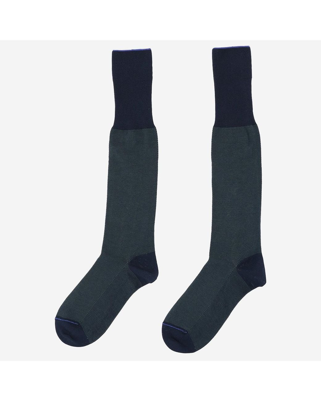 ANT45 Blue Organic Filoscozia Cotton Socks