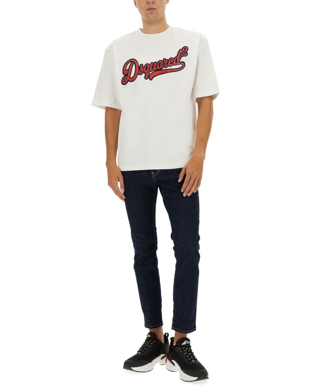 DSquared² White T Shirt With Logo