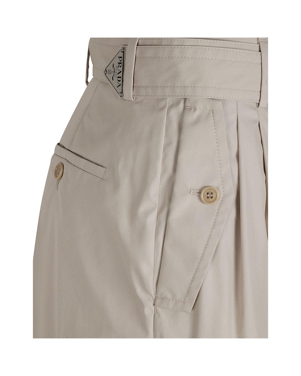 Prada Gray Straight Trousers