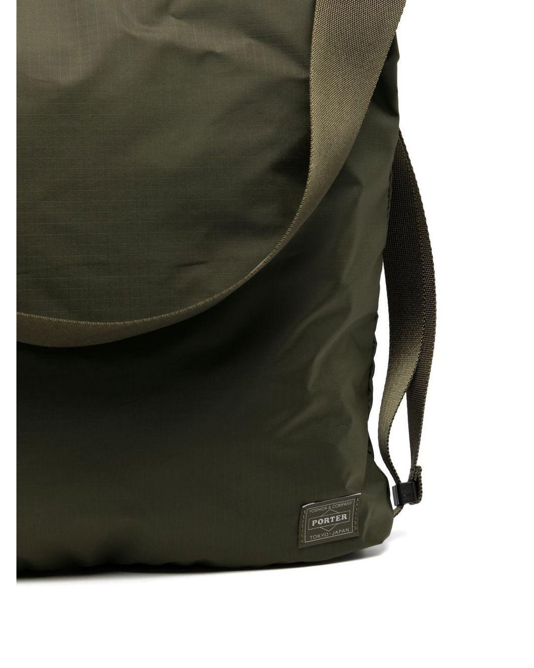 Porter-Yoshida and Co Green Logo-Patch Shoulder Bag for men