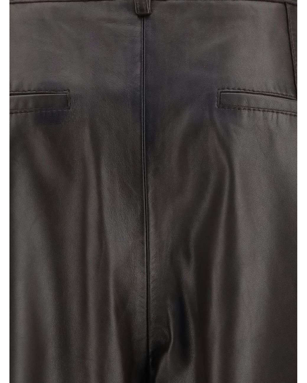P.A.R.O.S.H. Brown Leather Trousers