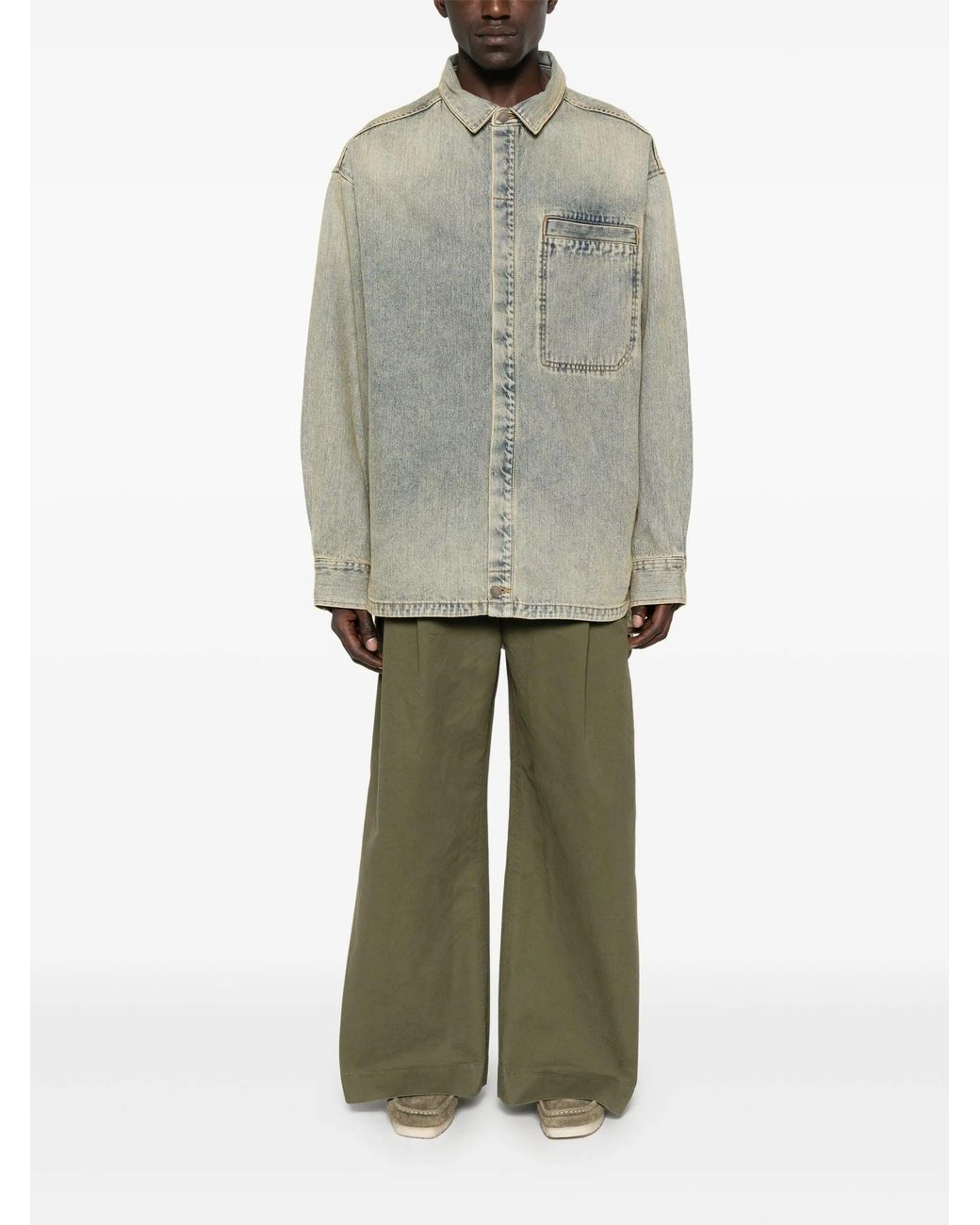 Entire studios Gray Herculean Shirt Surface Wave